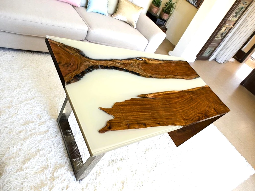 Handmade Waterfall Epoxy Dining Table - Custom To Order 
